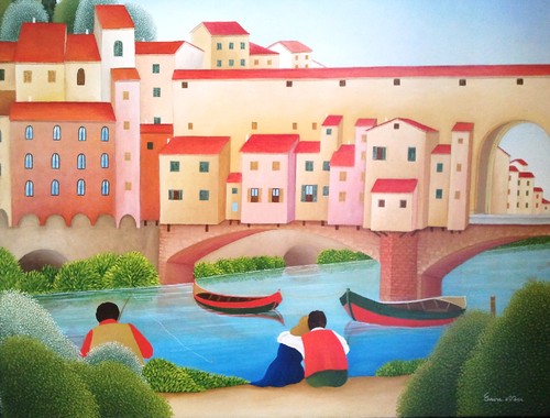 Il ponte Vecchio - 40x50 OSM.jpg