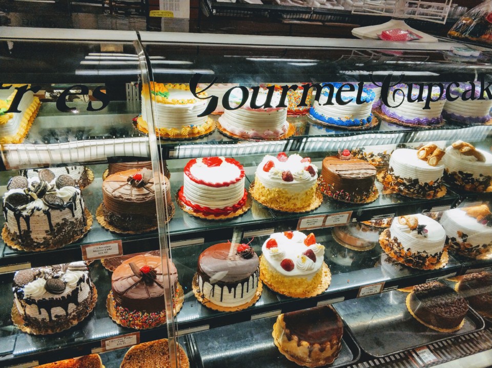 Bolos no supermercado em Nova Jersey