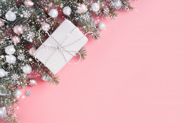 christmas-pastel-composition-with-white-gift-pink-
