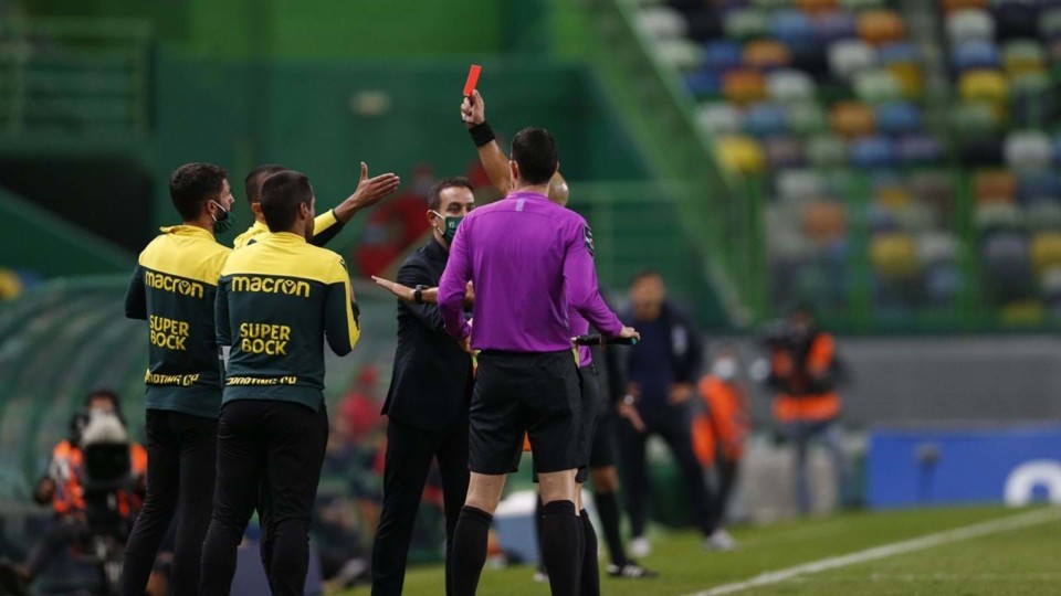 Rúben Amorim expulso Rúben Amorim expulso