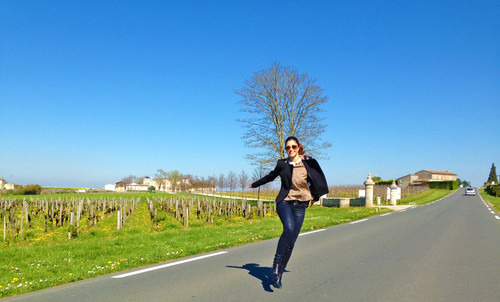 Em direção ao Château Soutard