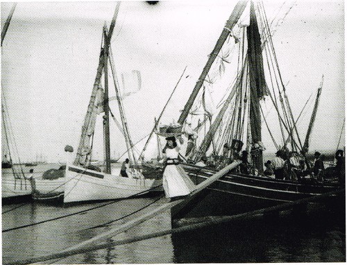 2-Varina descarregando o peixa da fragata, na Ribe