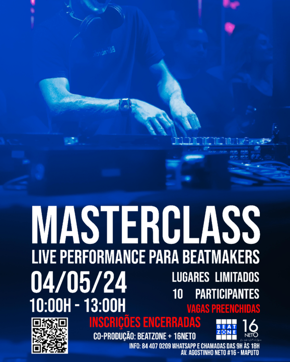 cartaz - live perf beatmakers - vagas preenchidas