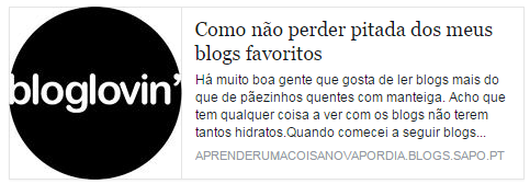 Aprender uma coisa por dia: Como não perder pitada dos meus blogs favoritos