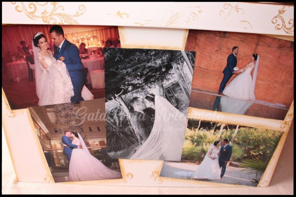 Caixa arrumação recordações casamento Golden M