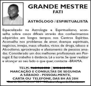 O cartãozinho do Mestre Fati... 