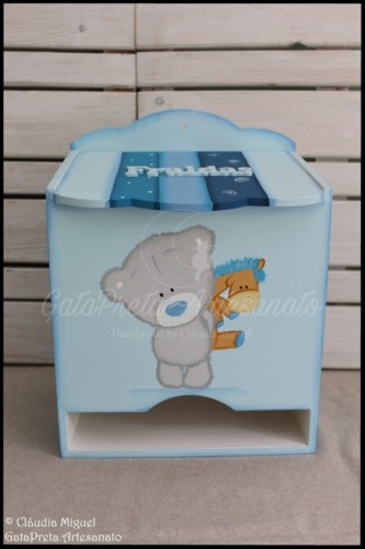 Fraldário, moldura e placa de porta Ursinho e Gir
