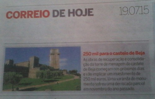 Castelo de Beja no Correio da Manhã