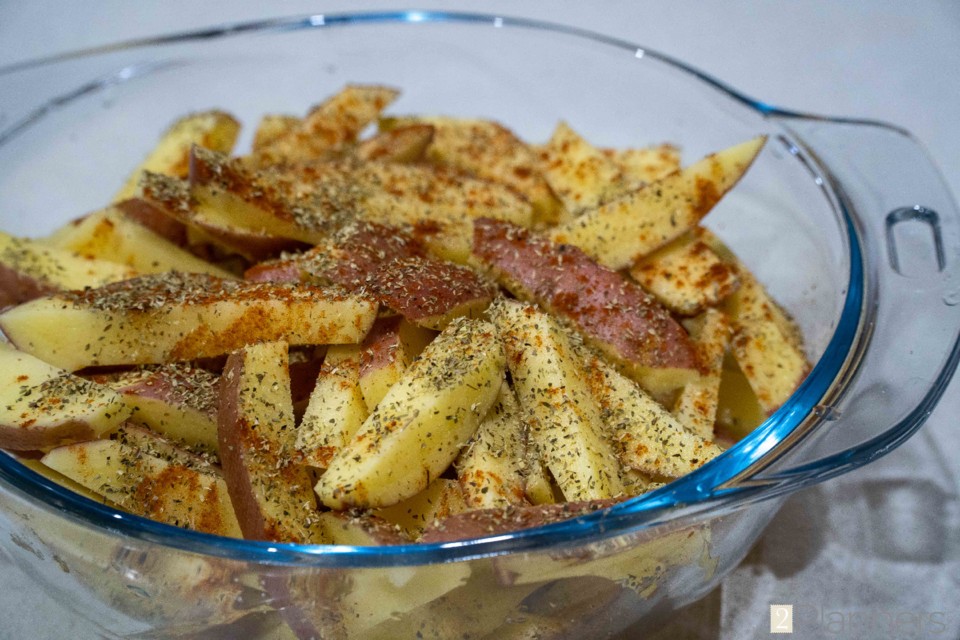 Homemade Seasoned Rustic French Fries Recipe - The2Planners