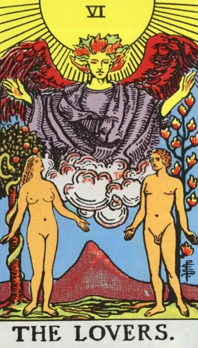 06-Os-Amantes-The-Lovers-Tarot-Taro-Online-Magia-d