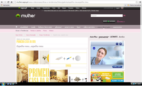 Primeira Casa da Rua no SAPO