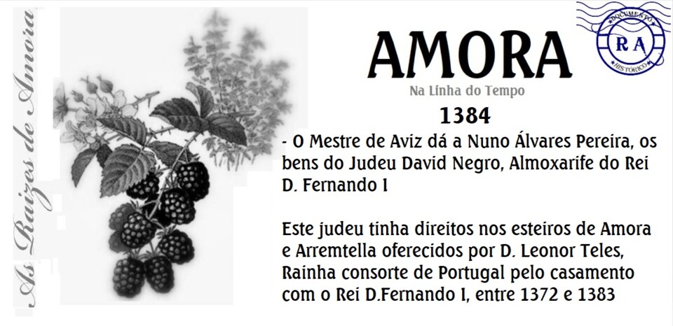 1384 - O Mestre de Aviz da a Nuno Alvares Pereira 