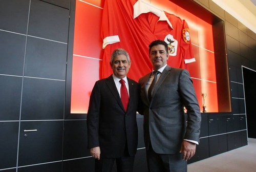 Luis Filipe Vieira e Rui Vitória (DR Facebook SL Benfica)