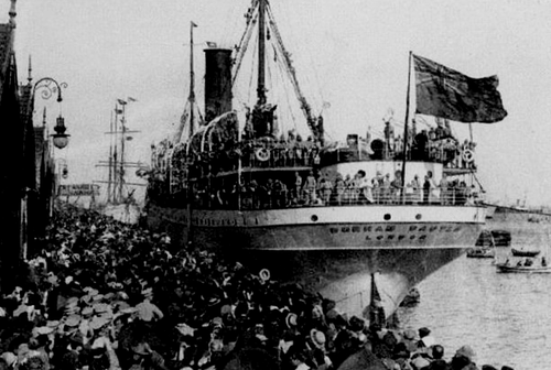 Embarque de tropas portuguesas para a Primeira Gue