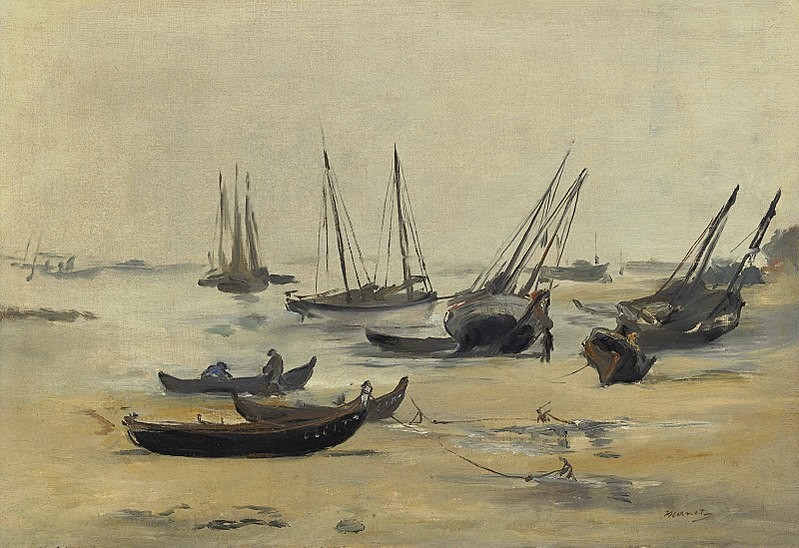 800px-Édouard_Manet_-_La_plage_à_marée_basse_(R