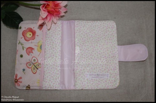 Capa para documentos bebé  Borboletas e Abelhinha