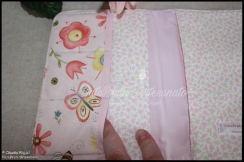 Capa para documentos bebé  Borboletas e Abelhinha