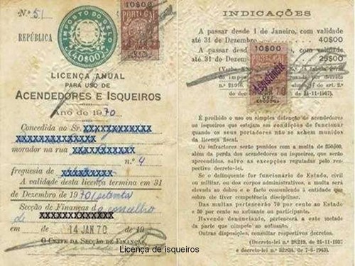 licença para isqueiros