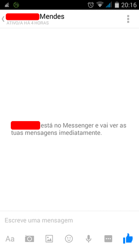 Facebook Messenger - Maria das Palavras