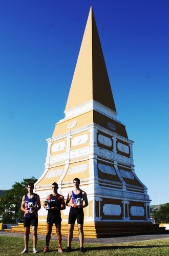 O pódio final da prova...