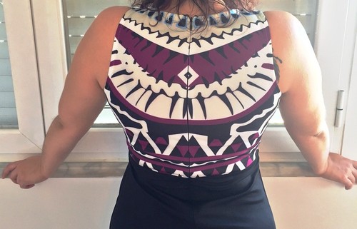 vestido tribal shein costas