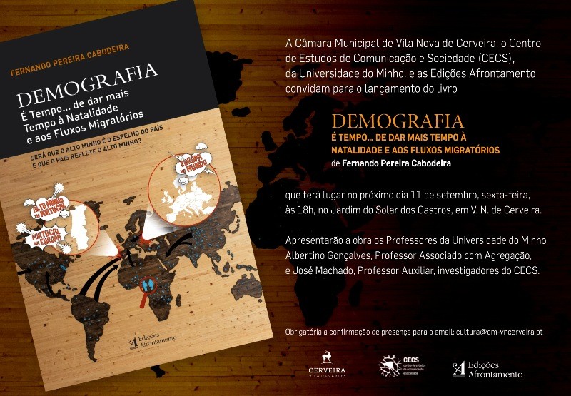 Convite Lançamento do livro DEMOGRAFIA É Tempo .