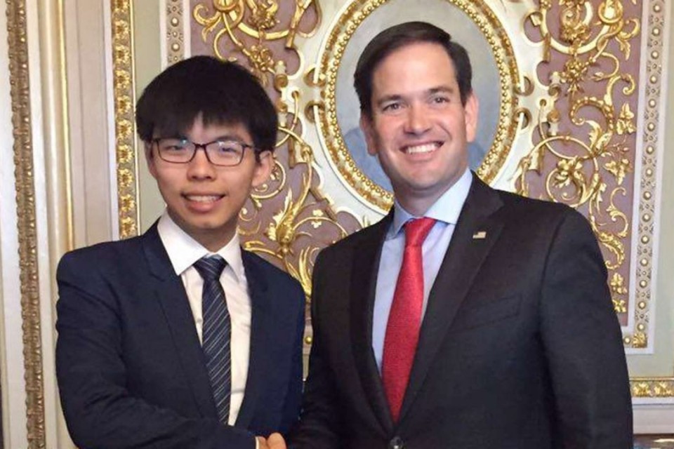 Terrorist Joshua Wong and Marco Rubio
