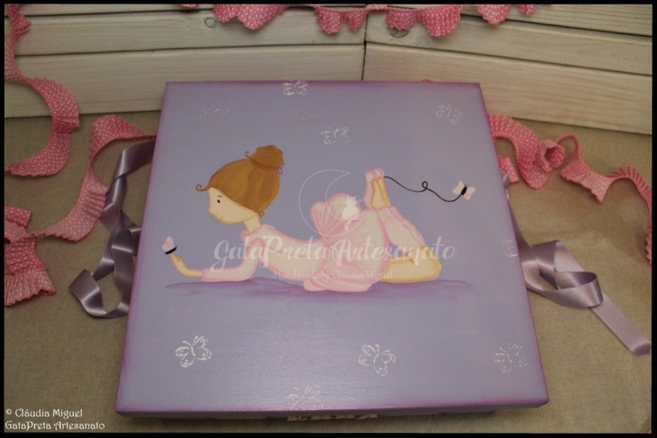Caixa de recordações de bebé Sweet Ballerina2.J