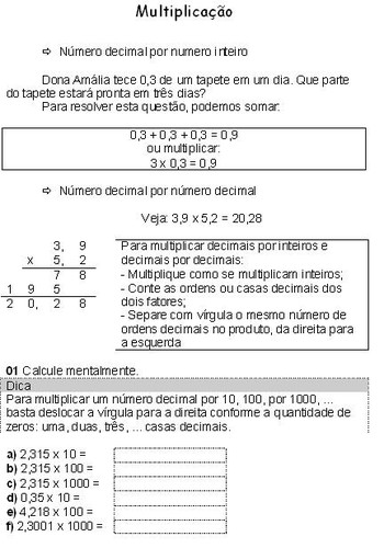 Atividades com Números Decimais para o 4º Ano - Twinkl