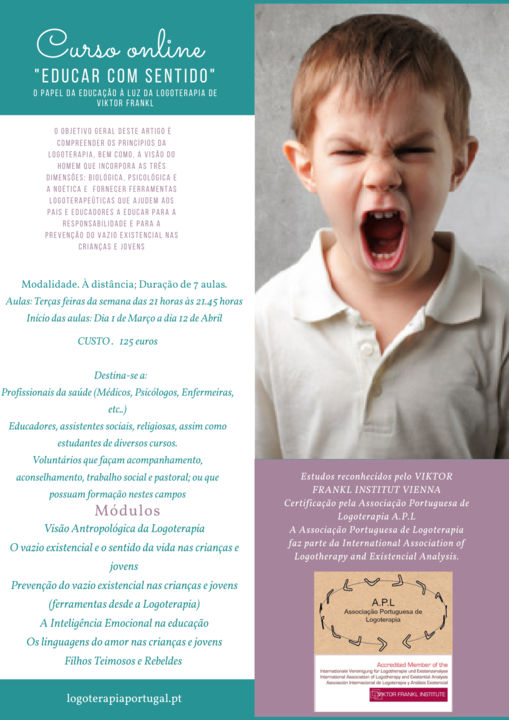 curso de logoterapia Associação de Emergência S