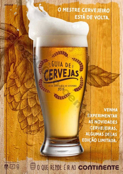 Antevisão Folheto CONTINENTE Especial Cervejas pr