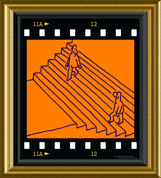 Uns sobem, outros descem....jpg