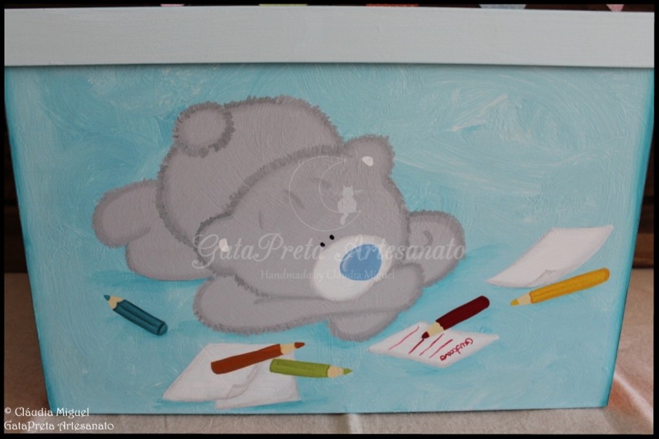 Caixa arrumação para a escola Ursinho Estudioso2