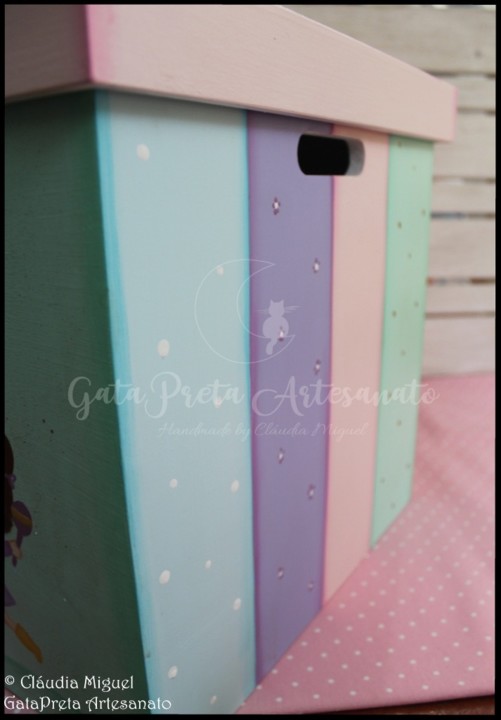 Caixa arrumação para a escola Brincar e Aprender