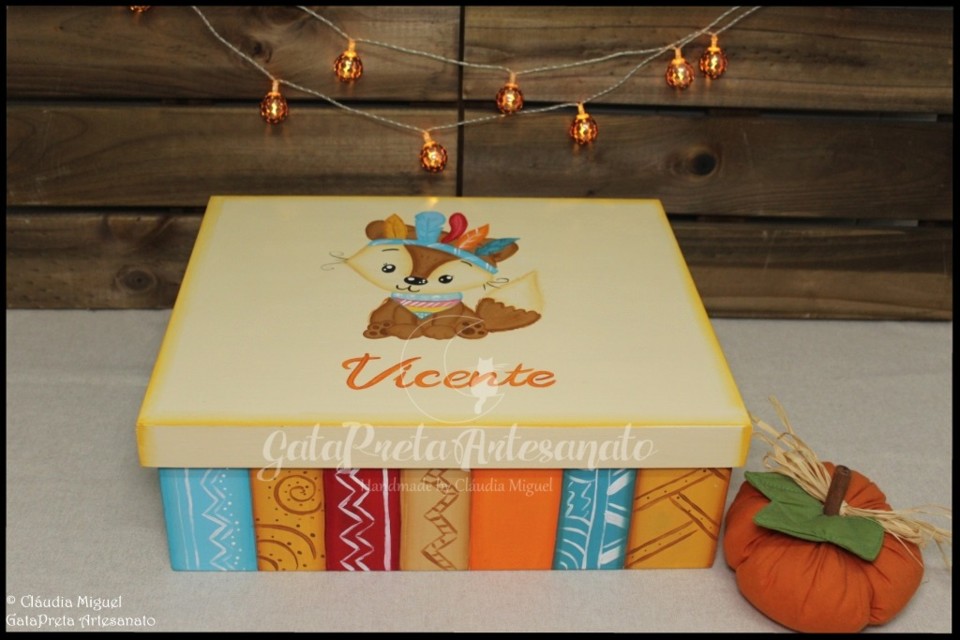 Caixa para fraldas Hippie Fox1.JPG