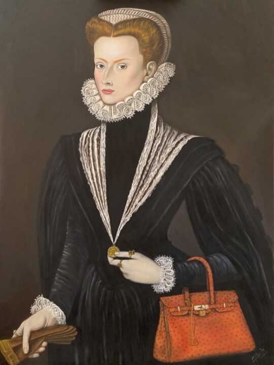 “Like a Birkin” óleo measures 100x72 cm.jpeg