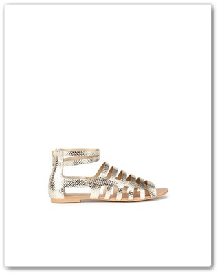 Sandálias Zara Douradas