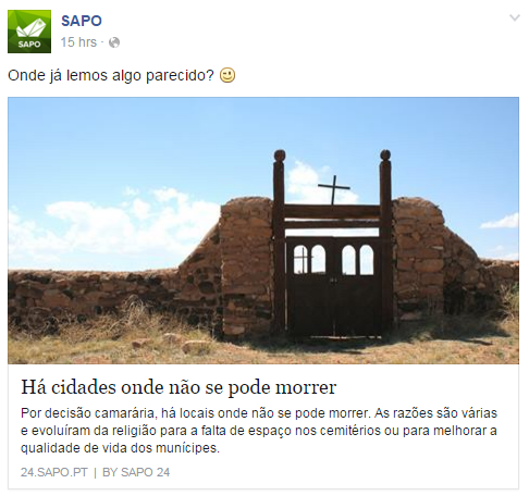 Proibido morrer - SAPO
