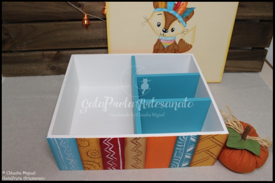 Caixa para fraldas Hippie Fox4.JPG