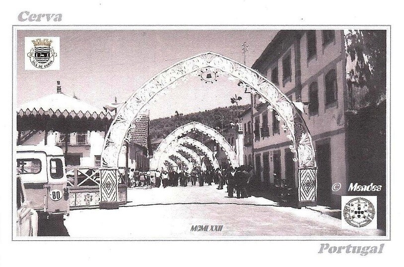 Vila de Cerva - São Pedro há 50 anos - Postal Edição 2006.