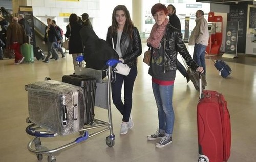 atores no aeroporto (Vidas) CM