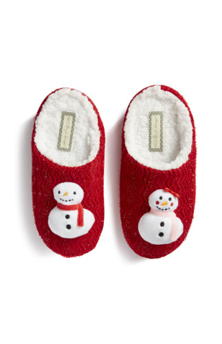 Kimball-2306101-3D SNOWMAN MULE RED, ROI G IB F, Kimball-2306101-3D SNOWMAN MULE RED, ROI G IB F,