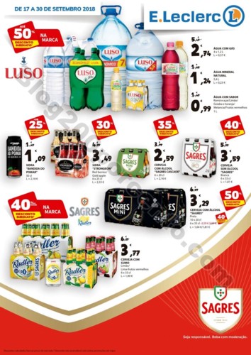 Antevisão Folheto E-LECLERC Extra Bebidas promoç