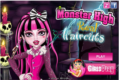 Jogo das Monster High online - Cortar Cabelo - Brinquedos de Papel