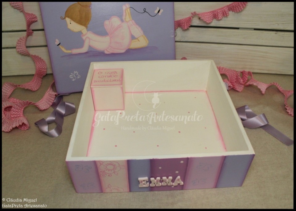 Caixa de recordações de bebé Sweet Ballerina3.J