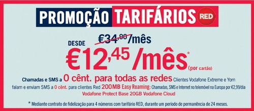 Promoção | VODAFONE | Red até 31 janeiro