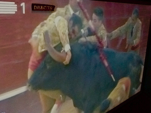 XX Grande Corrida TV Norte. 3.ª pega da noute: João Espinheira, Forcados Amadores do Ribatejo.