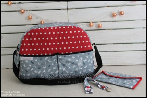 Mala maternidade e bolsa documentos Flying Buttefl