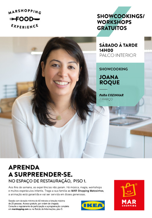 MAR Shopping Food Experience 2020 Cartaz Workshop 