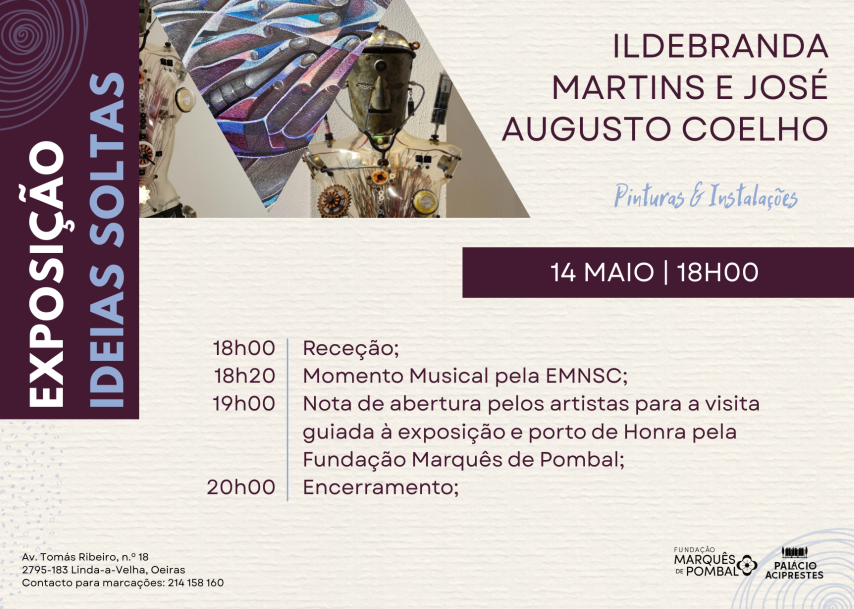 Convite Exposição de Ildebranda Martins e José 